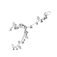 2Pcs Silver Creative Bracelet Bell Fringe Dancing Bracelet for Costume