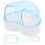 2Sets Sky-Blue Hamster Bath Basin Deepen Sand Box for Small Pets 1