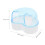 2Sets Sky-Blue Hamster Bath Basin Deepen Sand Box for Small Pets 10