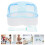 2Sets Sky-Blue Hamster Bath Basin Deepen Sand Box for Small Pets 11