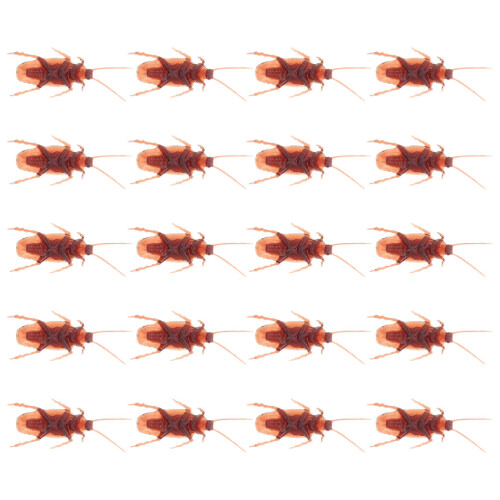 80 Pcs Realistic Fake Plastic Cockroach Trick Props 1