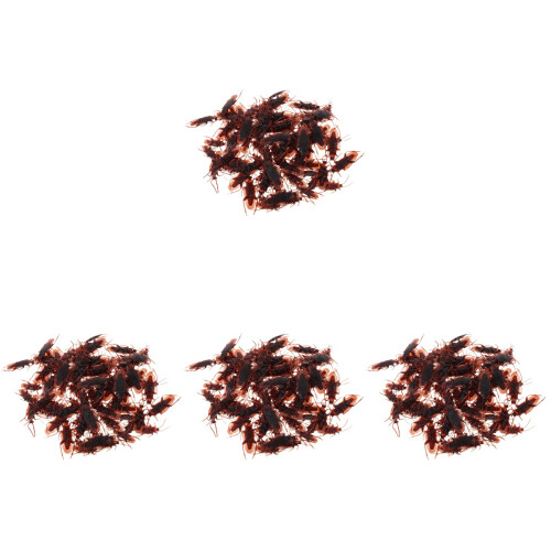 80 Pcs Realistic Fake Plastic Cockroach Trick Props 2