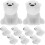 60Pcs White Animal Rubber Erasers Polar Bear Design for Student Use 10