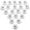 60Pcs White Animal Rubber Erasers Polar Bear Design for Student Use 8