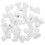 60Pcs White Animal Rubber Erasers Polar Bear Design for Student Use 6
