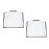 2Pcs Clear Waterproof Eva Purse Rain Covers Protective Handbag Shields 5