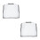 2Pcs Clear Waterproof Eva Purse Rain Covers Protective Handbag Shields 6