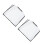 2Pcs Clear Waterproof Eva Purse Rain Covers Protective Handbag Shields 10