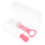 2Sets Press-Type Pet Medicine Feeder Pink ABS Convenient Safe for Pets 3