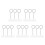 300 Pcs Stainless Steel Fire Extinguisher Safety Pull Pins 9