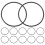 48 Pcs Silicone Jelly Wristband Solid Stretchy Bracelet Diy Accessory 2