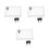 3 Sets Lockable Outlet Cover With Key Plastic Electrical Safety Plug Guard 7