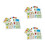 3Pcs Number Puzzles With Animals Matching Memory Self Correcting Cards 6