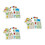 3Pcs Number Puzzles With Animals Matching Memory Self Correcting Cards 5