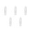 5Pcs Grey Plastic Badminton Shuttle Container with Lid Portable Tube 8