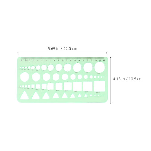 75 Pcs Architectural Templates Geometric Drawings Measuring Rulers 1