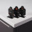 9Pcs Compact Black Metal Targets Tinplate Rotating Training Accessory 4