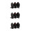 9Pcs Compact Black Metal Targets Tinplate Rotating Training Accessory 8