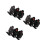 9Pcs Compact Black Metal Targets Tinplate Rotating Training Accessory 11