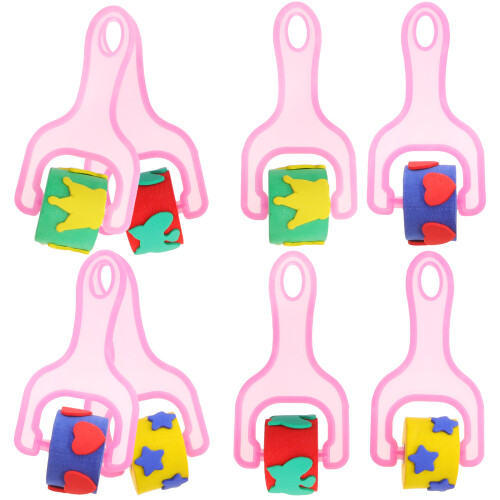 24 Pcs Sponge Rollers For Kids Painting With Handles 1