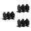 9Pcs Compact Black Metal Targets Tinplate Rotating Training Accessory 6
