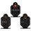 9Pcs Compact Black Metal Targets Tinplate Rotating Training Accessory 2