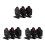 9Pcs Compact Black Metal Targets Tinplate Rotating Training Accessory 10