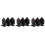 9Pcs Compact Black Metal Targets Tinplate Rotating Training Accessory 9