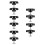 10Pcs Star Threaded Knobs with Square Washer for Rv Awning Outdoor Use 10