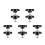 10Pcs Star Threaded Knobs with Square Washer for Rv Awning Outdoor Use 6