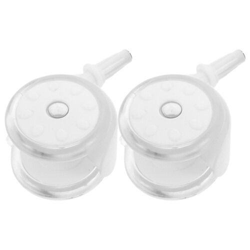 6Pcs Smooth White Plastic Rubber Walker Replacement Wheels for Seniors