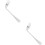 Set Of 2 Serving Fork Disabled Hands Right Handed Angled Utensils 6