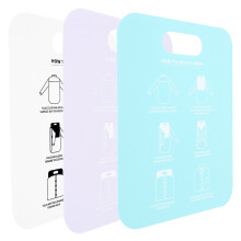 12Pcs Assorted Color Shirt Folding Boards Clothes Folder for Home Use