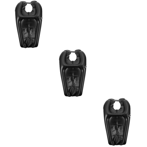 3 Pcs Inflatable Shampoo Head Pad Elder Pvc Neck Tool 2