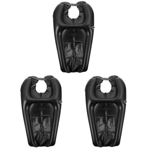 3 Pcs Inflatable Shampoo Head Pad Elder Pvc Neck Tool 1