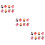 24 Pcs Jumping Teeth Plastic Child Tool 9