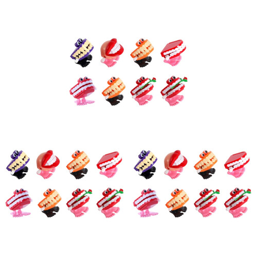 24 Pcs Jumping Teeth Plastic Child Tool 1