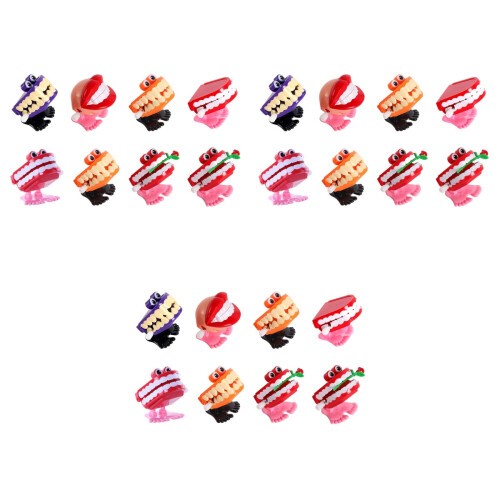 24 Pcs Jumping Teeth Plastic Child Tool 2