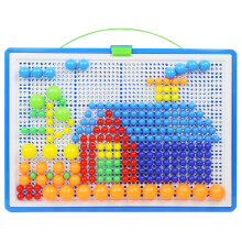 592 Pcs Mushroom Nail Jigsaw Puzzle Pegboard