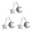 3Pcs Pendant Ornament Moon Star Assorted Color Room 2