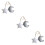 3Pcs Pendant Ornament Moon Star Assorted Color Room 9