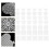 210Pcs Plastic Mesh Canvas Kit White for Sewing Cross Stitch Crafts 10