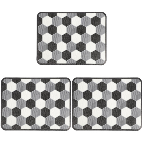 3 Count Washing Up Drying Mat Kitchen Mats For Dishes Pad Counter 1