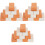 60Pcs Assorted Color Stackable Mini Bricks for DIY Miniature Scenes 4