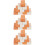 60Pcs Assorted Color Stackable Mini Bricks for DIY Miniature Scenes 9