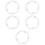 5Pcs Wear-Resistant Plastic Bike Chainring Interface Guard Transparent 9