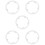 5Pcs Wear-Resistant Plastic Bike Chainring Interface Guard Transparent 10
