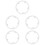 5Pcs Wear-Resistant Plastic Bike Chainring Interface Guard Transparent 8