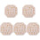 5 Pieces Clay Tin Silicone Mold Different Patterns Reusable 4