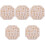 5 Pieces Clay Tin Silicone Mold Different Patterns Reusable 5
